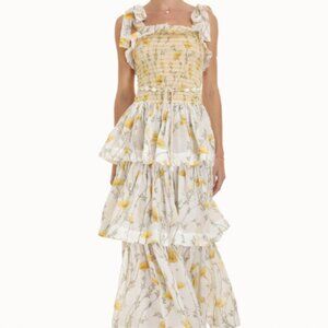 Zimmermann Jeannie Tie Shoulder Dress